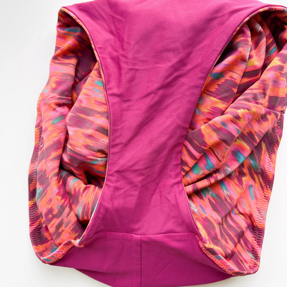 Lululemon Waterside High Neck One Piece Swimsuit Harmonize Pink Womens Medium - Picture 10 of 11